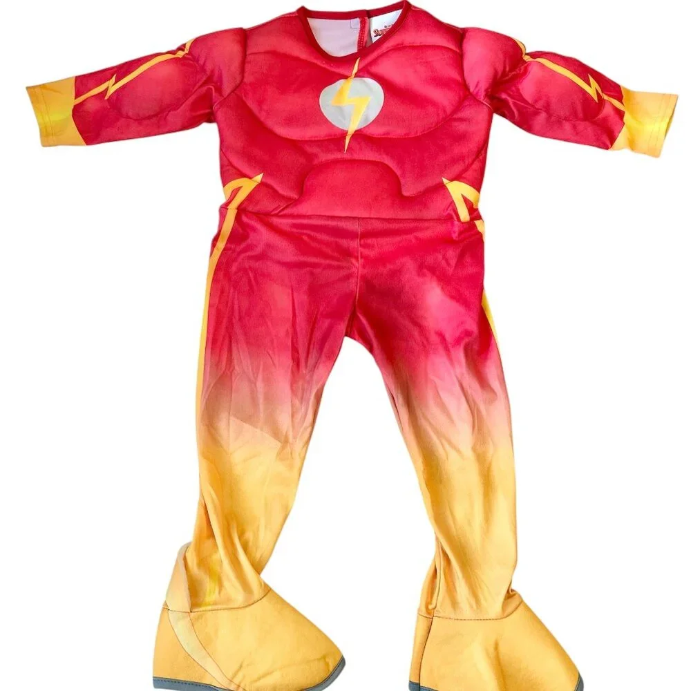 DC The Flash With Mask Halloween Costume for Boys Size 2T Pre-owned